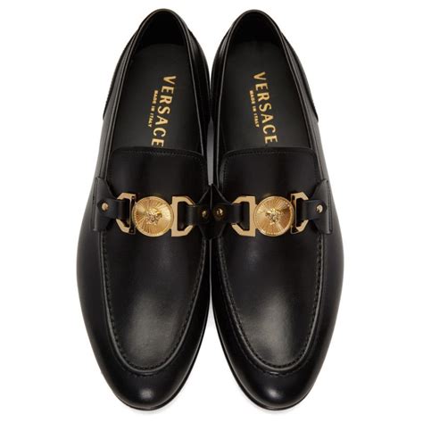 versace gold loafers|Versace collection men's loafers.